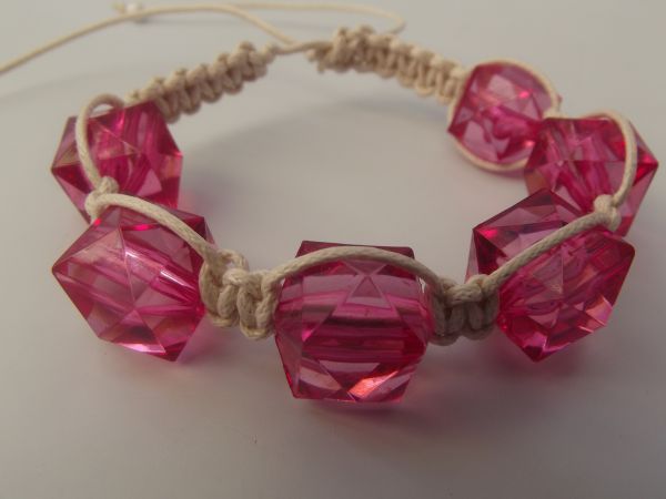 Cód:PS02- Shambala Contas Rosa Pink